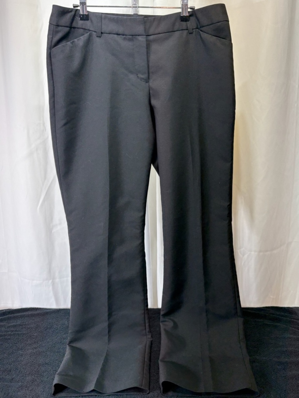 Versona Black Boot-Cut Work Pants 2382